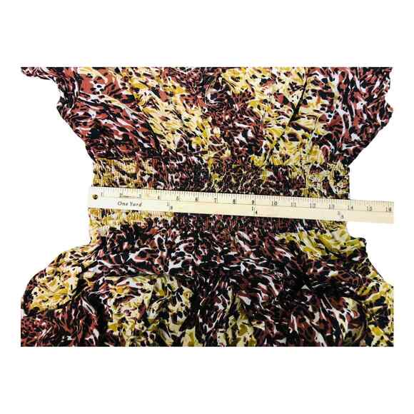 Grace Dresses Womens Animal Print Flared Mini Dress A Line Cap Sleeves Large - Picture 8 of 8